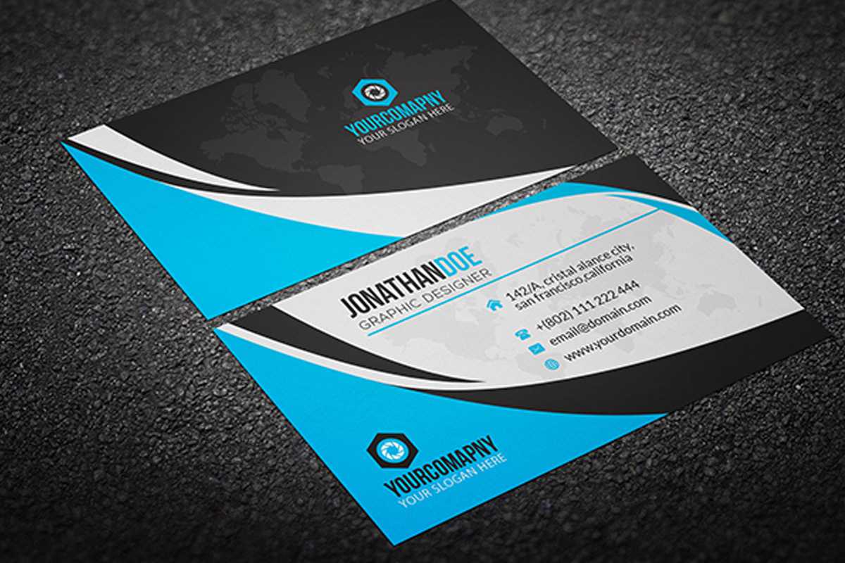 200 Free Business Cards Psd Templates – Creativetacos In Visiting Card Templates For Photoshop