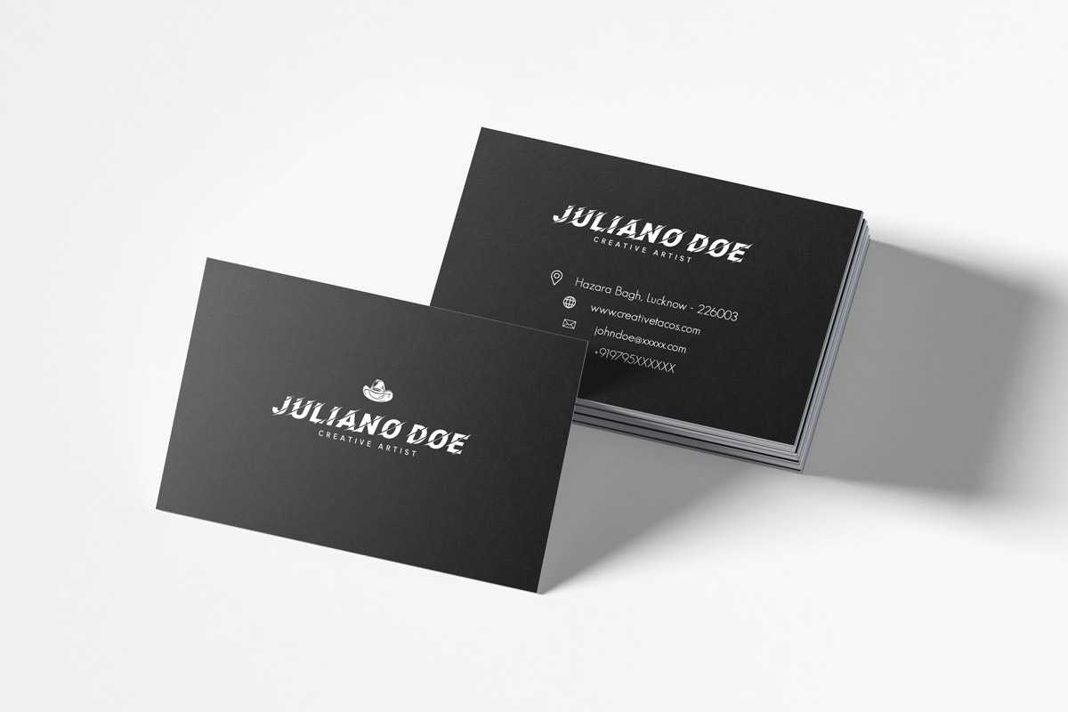 200 Free Business Cards Psd Templates – Creativetacos Regarding Name Card Photoshop Template