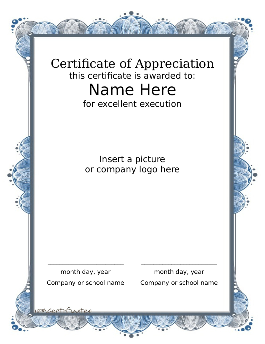 2020 Award Certificate – Fillable, Printable Pdf & Forms With Regard To Farewell Certificate Template