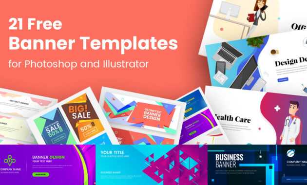 21 Free Banner Templates For Photoshop And Illustrator in Adobe Photoshop Banner Templates