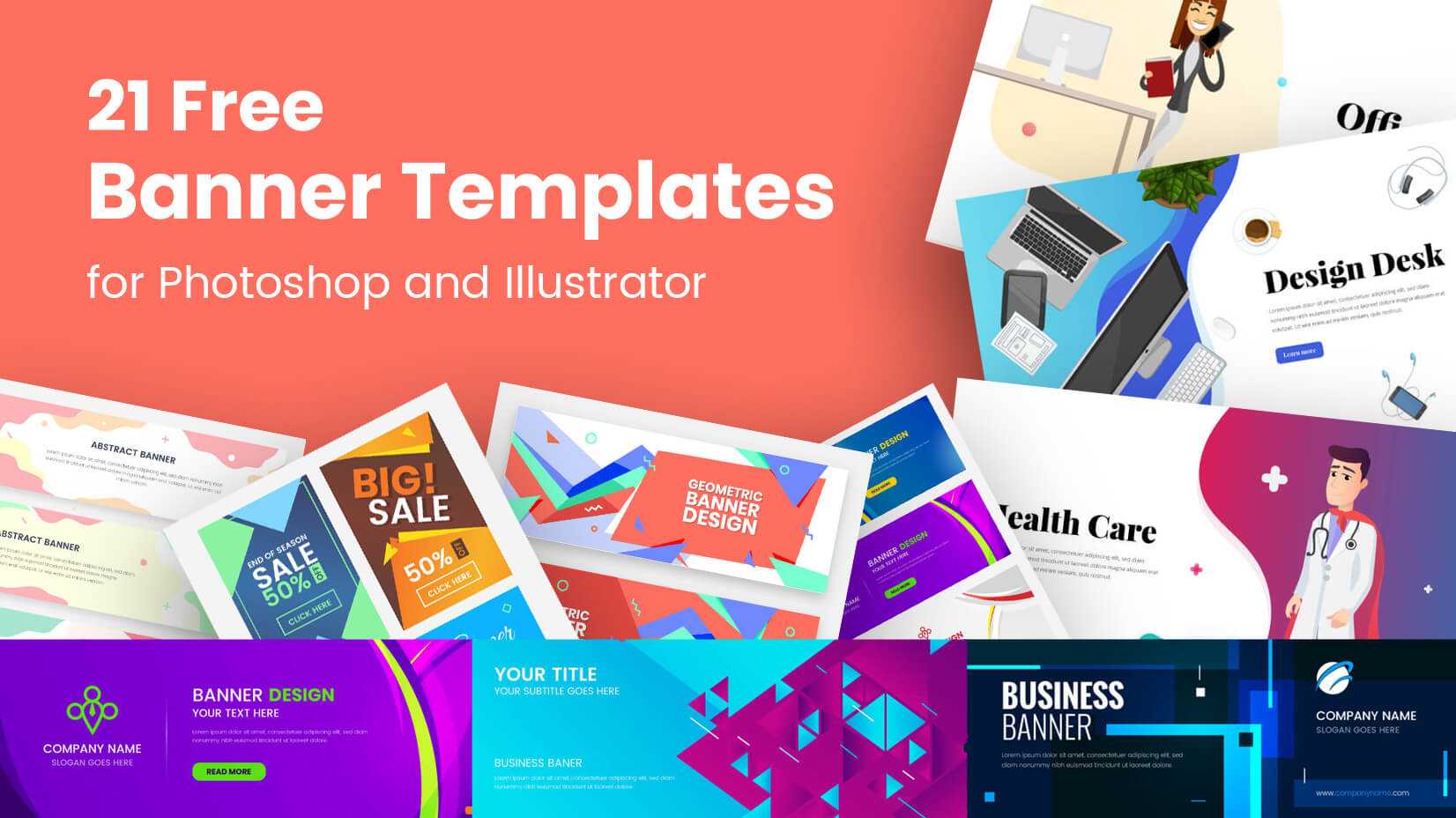 21 Free Banner Templates For Photoshop And Illustrator Intended For Website Banner Templates Free Download