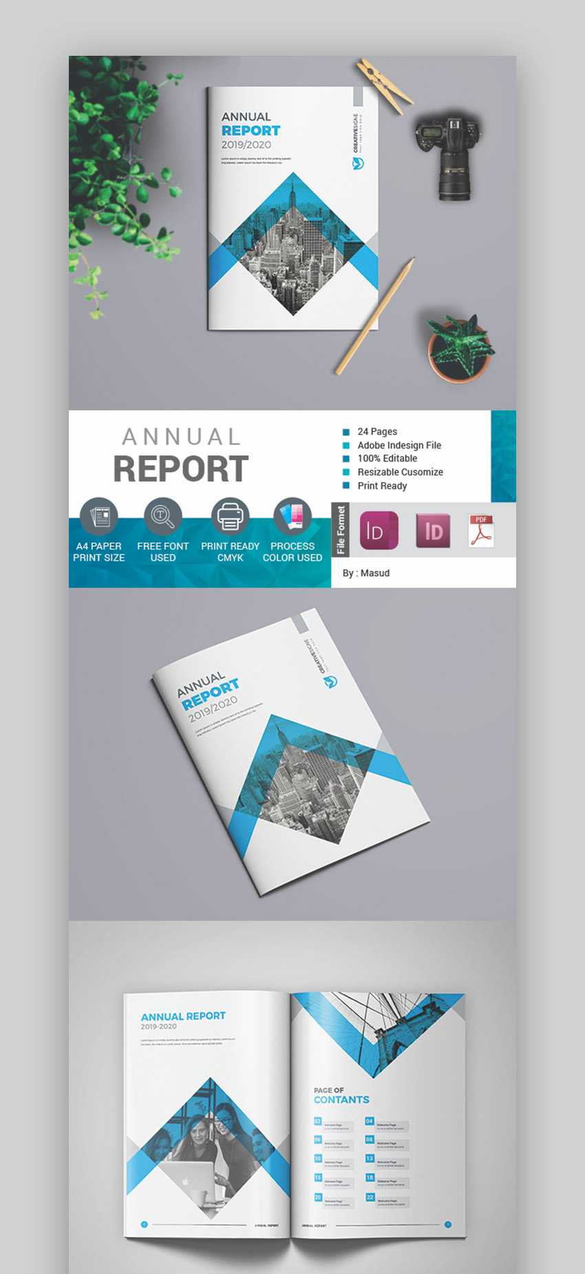 25+ Best Annual Report Templates – With Creative Indesign With Regard To Ind Annual Report Template