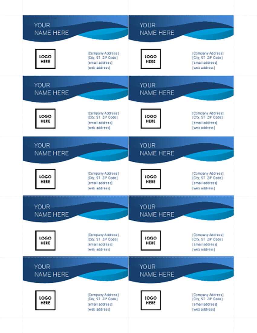 25+ Free Microsoft Word Business Card Templates (Printable Intended For Front And Back Business Card Template Word