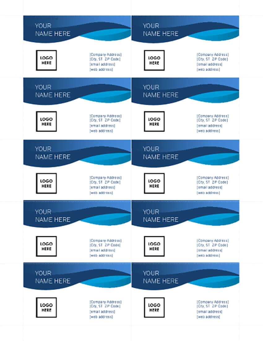 25+ Free Microsoft Word Business Card Templates (Printable Pertaining To Blank Business Card Template Microsoft Word