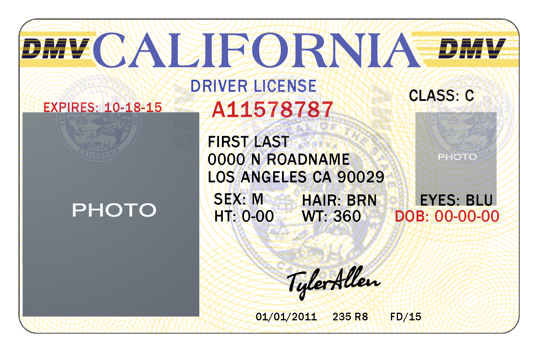 25 Images Of California Id Card Template Photoshop With Regard To Texas Id Card Template