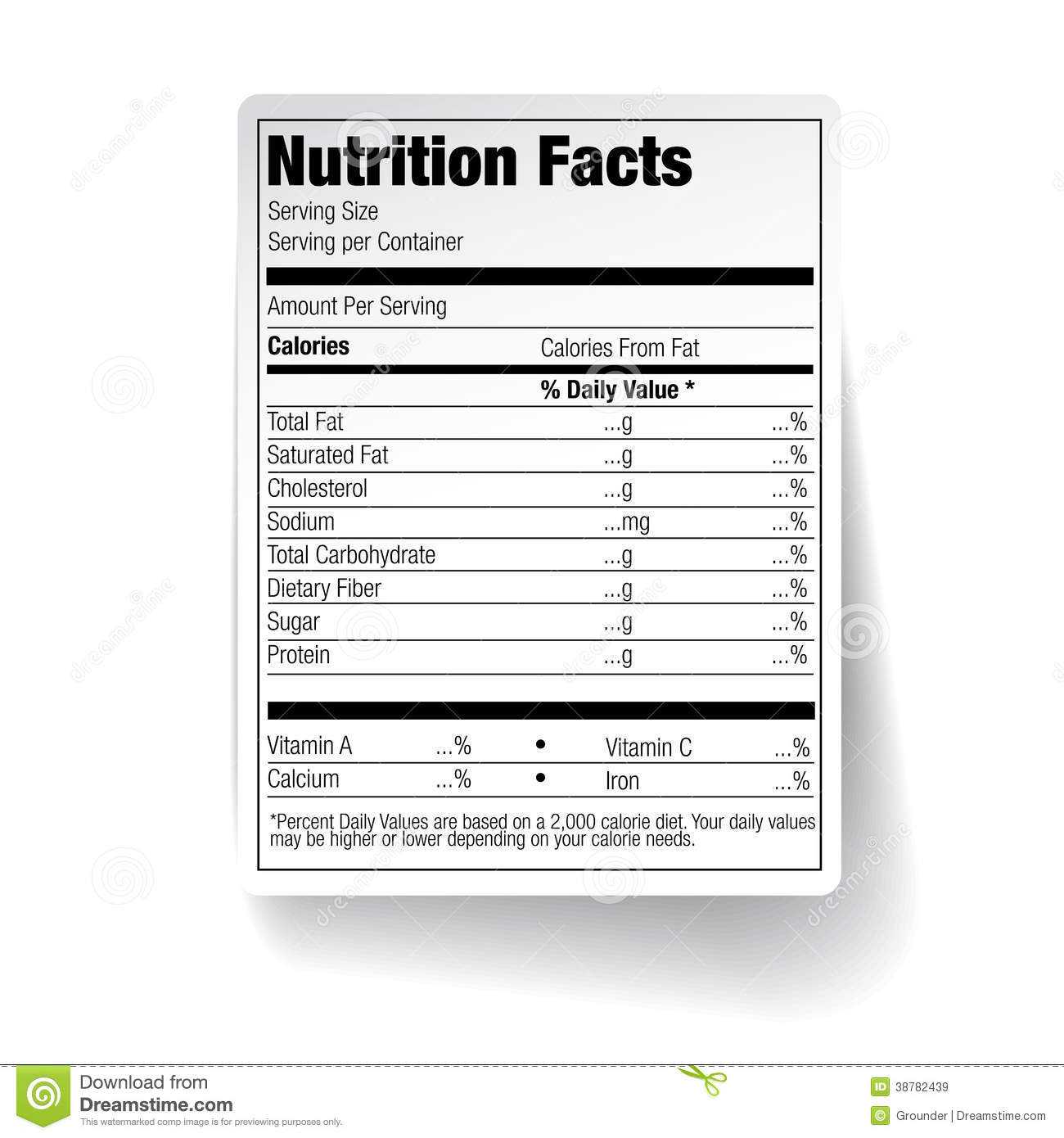 25 Images Of Empty Nutrition Label Template | Vanscapital With Blank Food Label Template