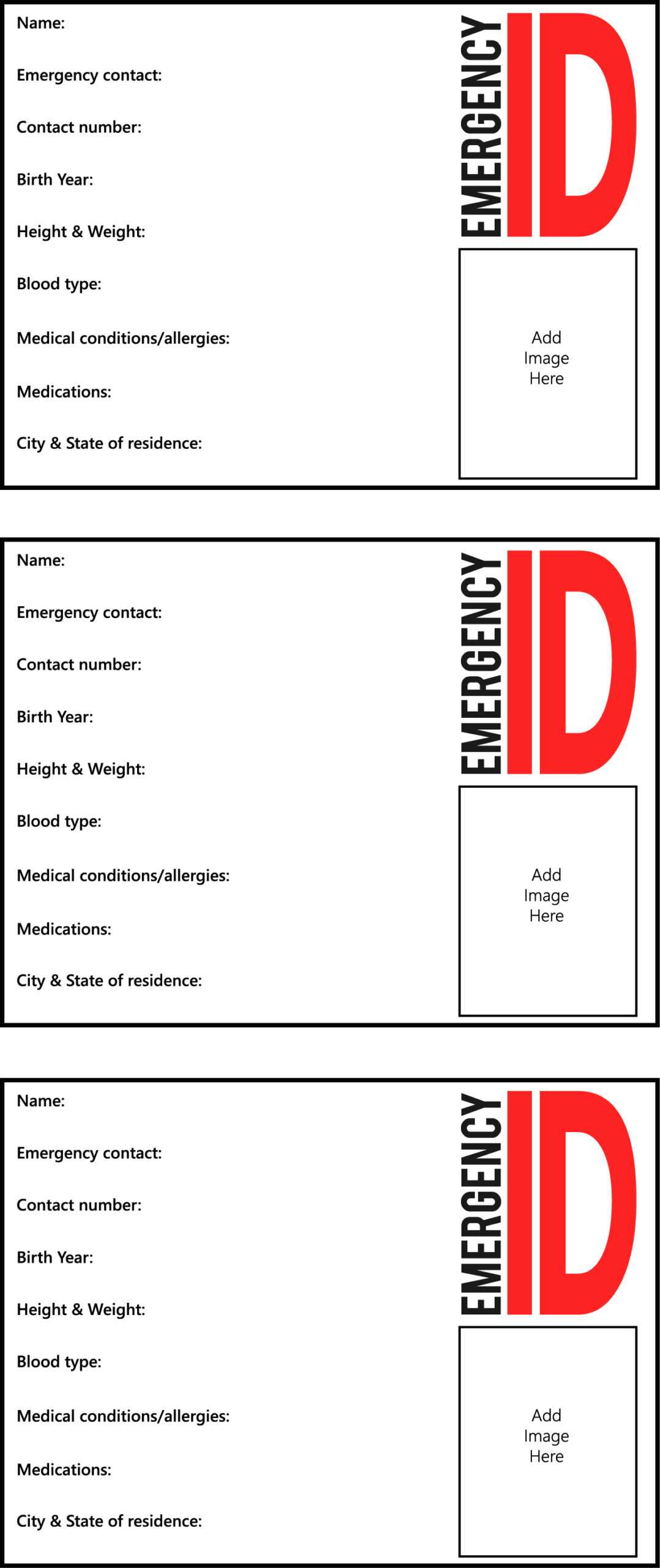 25 Images Of Fire Identification Card Template | Masorler Pertaining To In Case Of Emergency Card Template