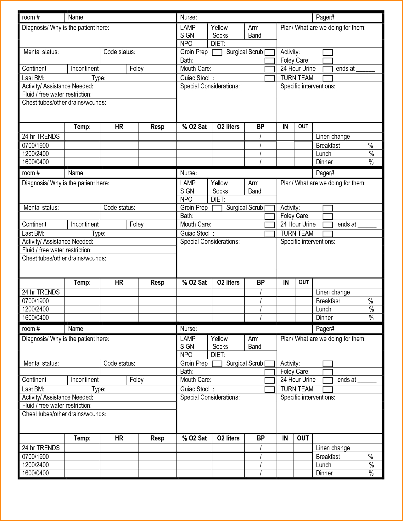 25 Images Of Nursing Admission Report Template | Gieday For Nursing Report Sheet Template