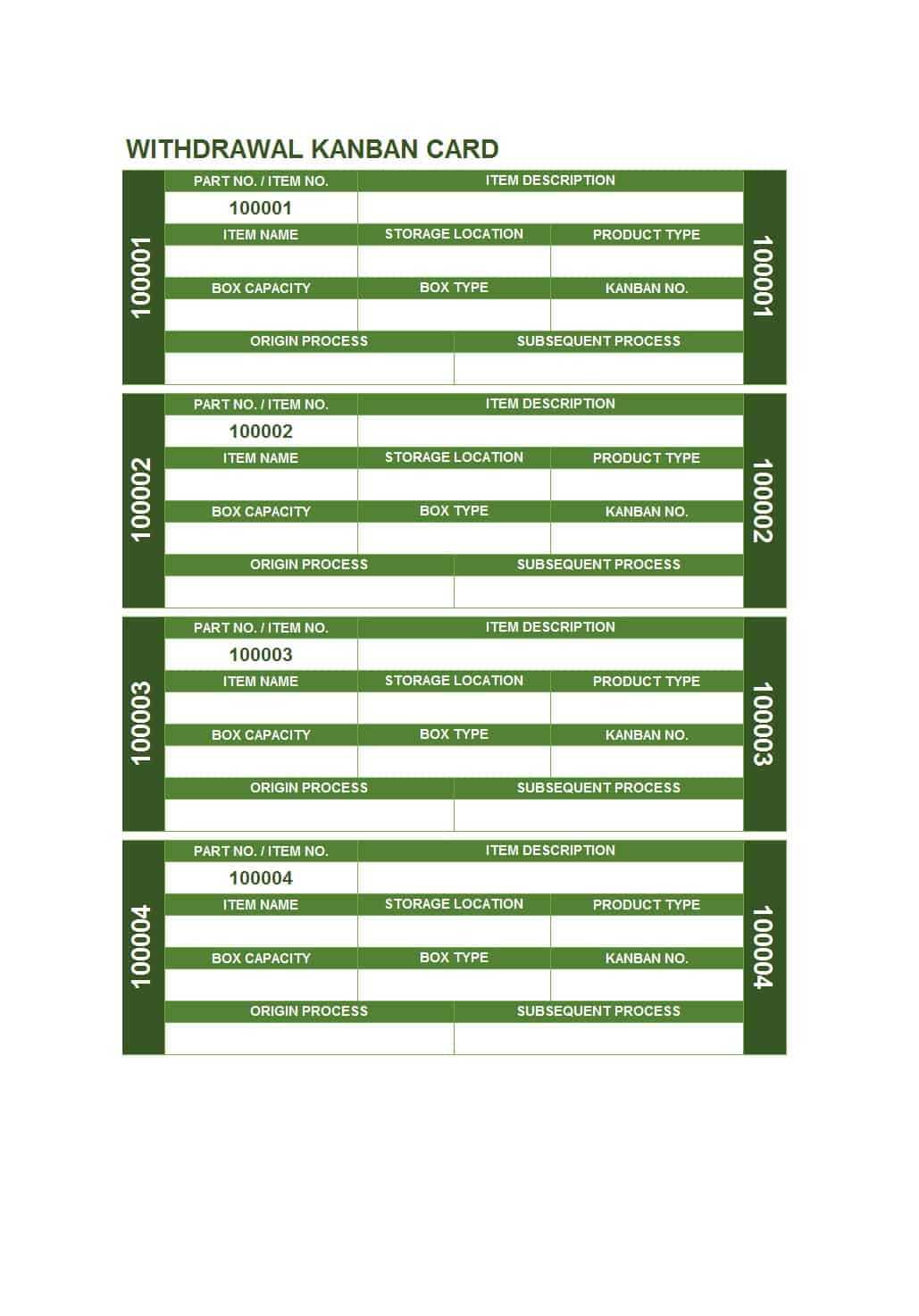 25 Printable Kanban Card Templates (& How To Use Them) ᐅ Regarding Kanban Card Template