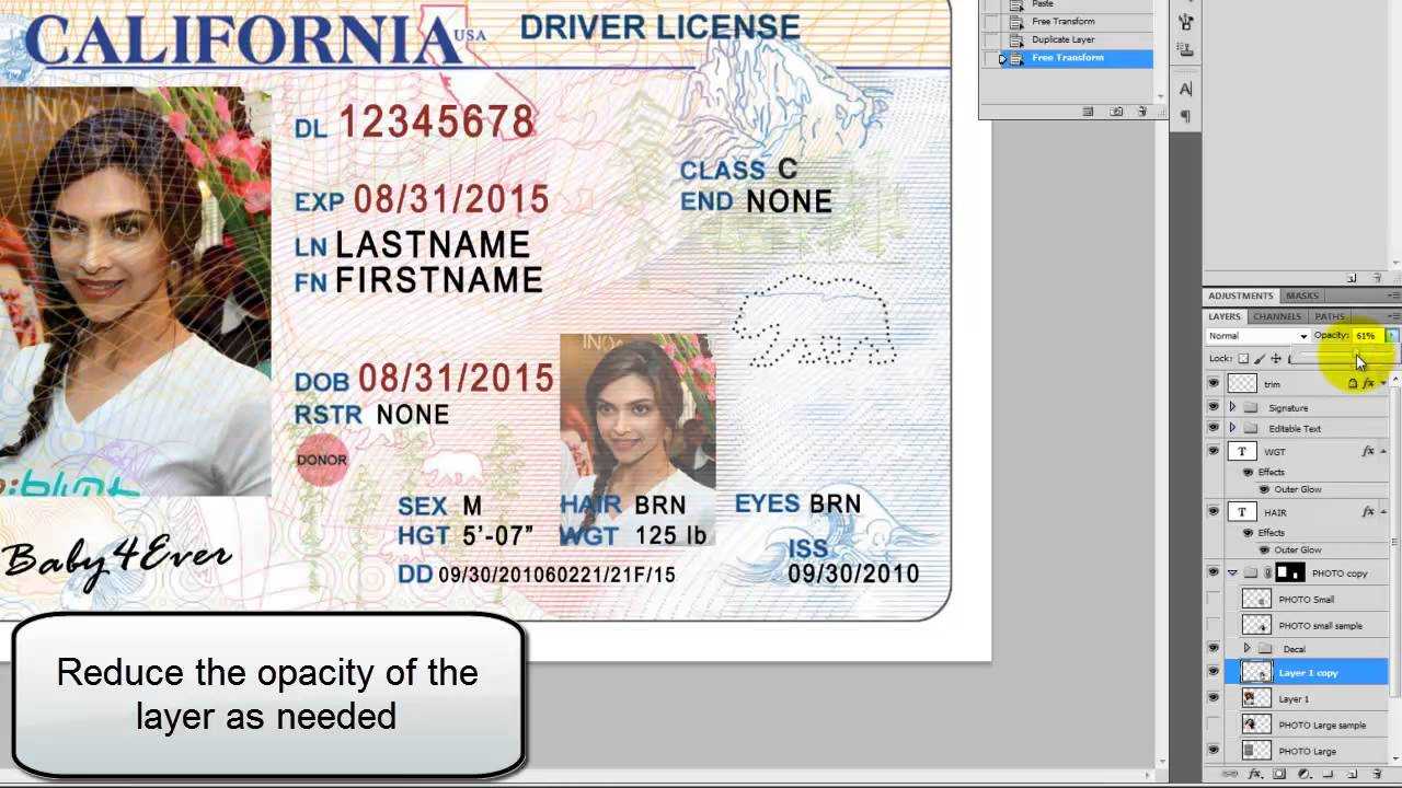 26 Images Of Georgia Identification Card Template With Regard To Georgia Id Card Template