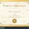 26 Printable Gold Foil Seal Certificate Templates In Choir Certificate Template