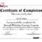 27 Images Of Makeup Class Certificates Template | Masorler Within Class Completion Certificate Template