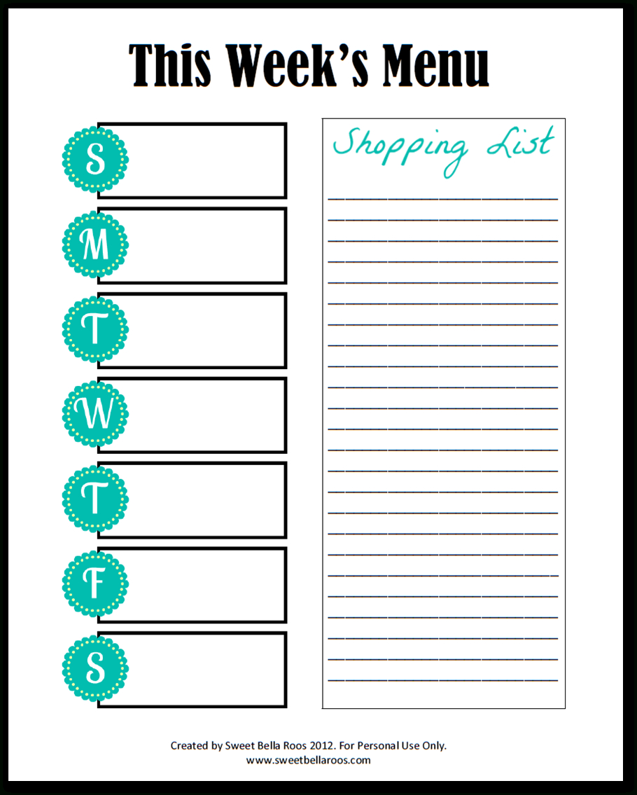 28+ [ Family Menu Planner Template ] | Best 25 Monthly Meal Inside Weekly Meal Planner Template Word