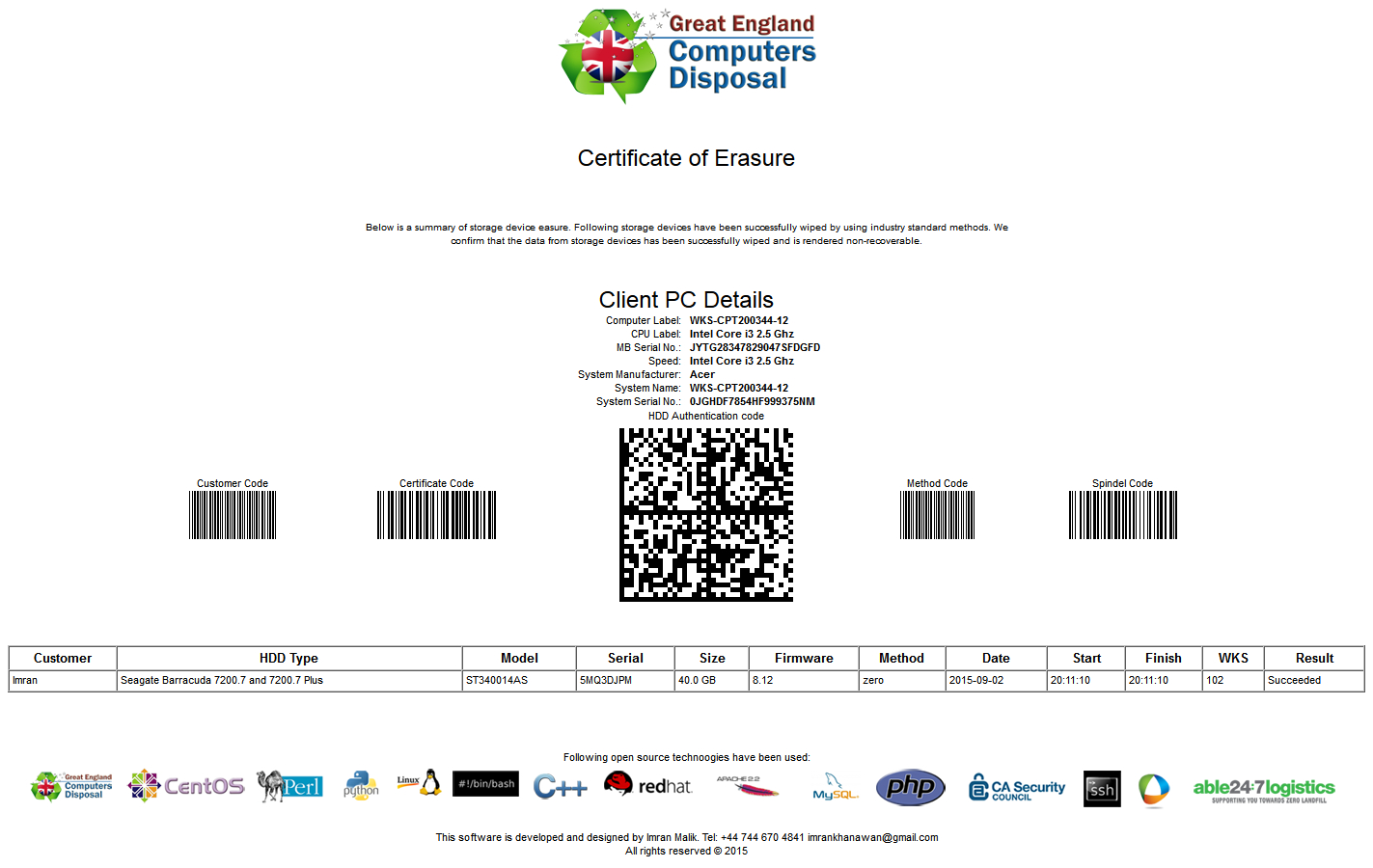 28+ [ Hard Drive Destruction Certificate Template ] | Data Pertaining To Hard Drive Destruction Certificate Template