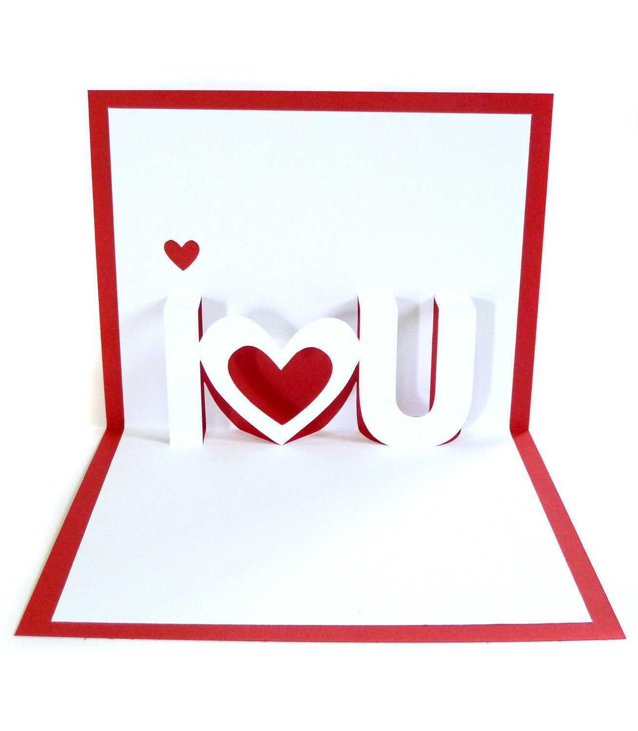 28+ [ I Love U Pop Up Card Template ] | Thank You Pop Up Regarding I Love You Pop Up Card Template