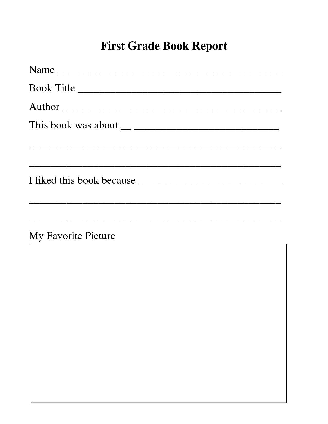 28 Images Of Template For First Grade List | Masorler For 1St Grade Book Report Template