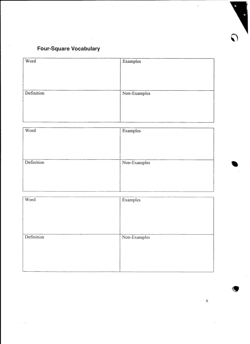 28 Images Of Vocab Four Square Template | Gieday Throughout Blank Four Square Writing Template