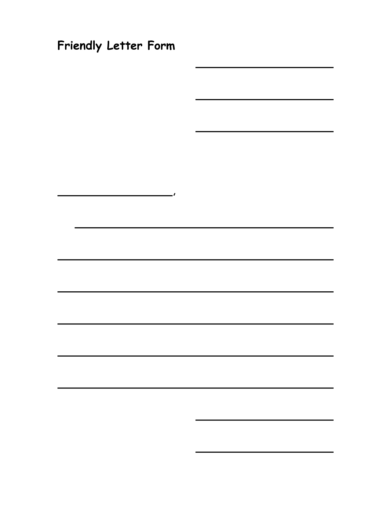 28+ [ Letter Template Ks2 ] | Blank Letter Template In Blank Letter Writing Template For Kids