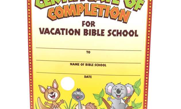 28+ [ Vbs Certificate Template ] | Vacation Bible School intended for Free Vbs Certificate Templates