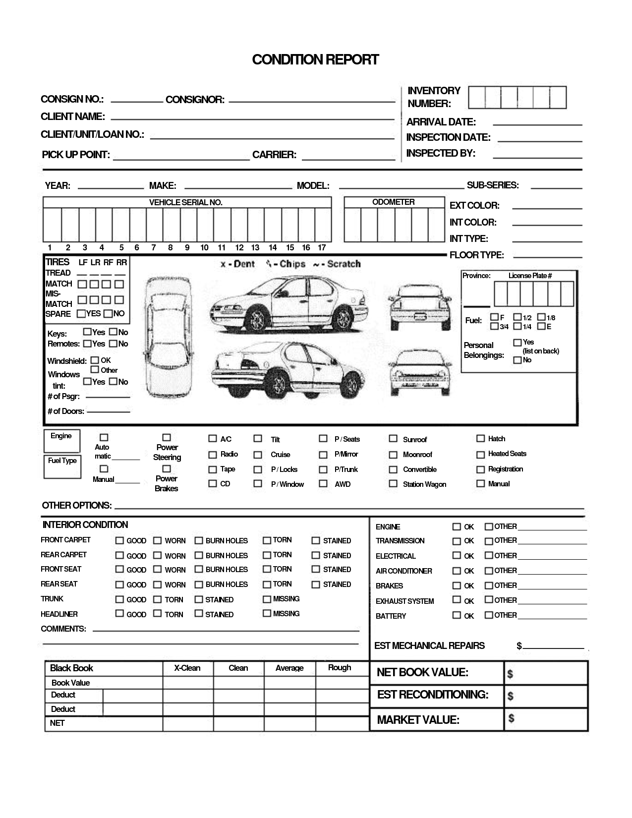 28+ [ Vehicle Condition Report Form Template ] | Vehicle Regarding Car Damage Report Template