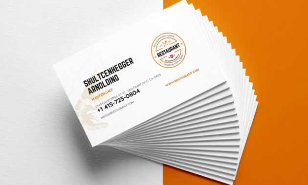 29+ Creative Restaurant Business Card Templates - Ai, Apple for Pages Business Card Template