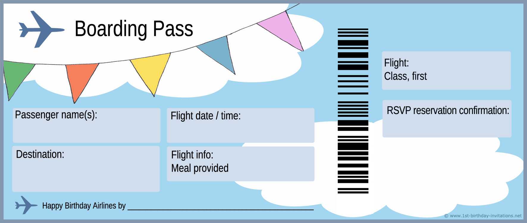 29 Images Of United Boarding Pass Template | Masorler Pertaining To Plane Ticket Template Word