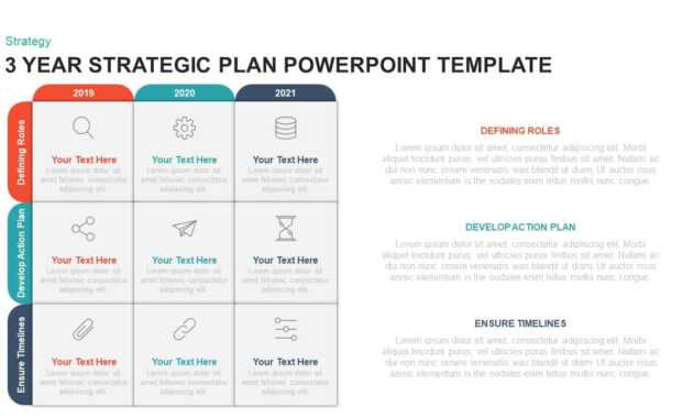 3 Year Strategic Plan Powerpoint Template &amp; Kaynote inside Strategy Document Template Powerpoint