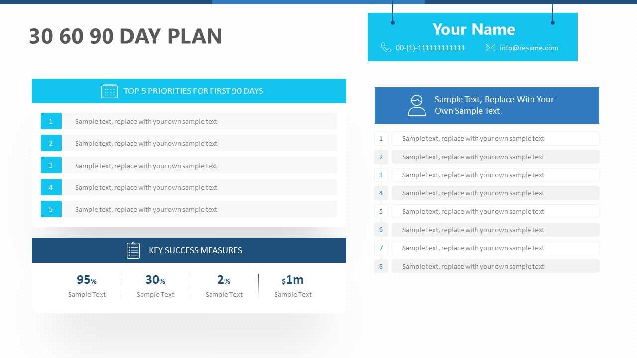 30 60 90 Day Plan For Powerpoint – Pslides Within 30 60 90 Day Plan Template Powerpoint