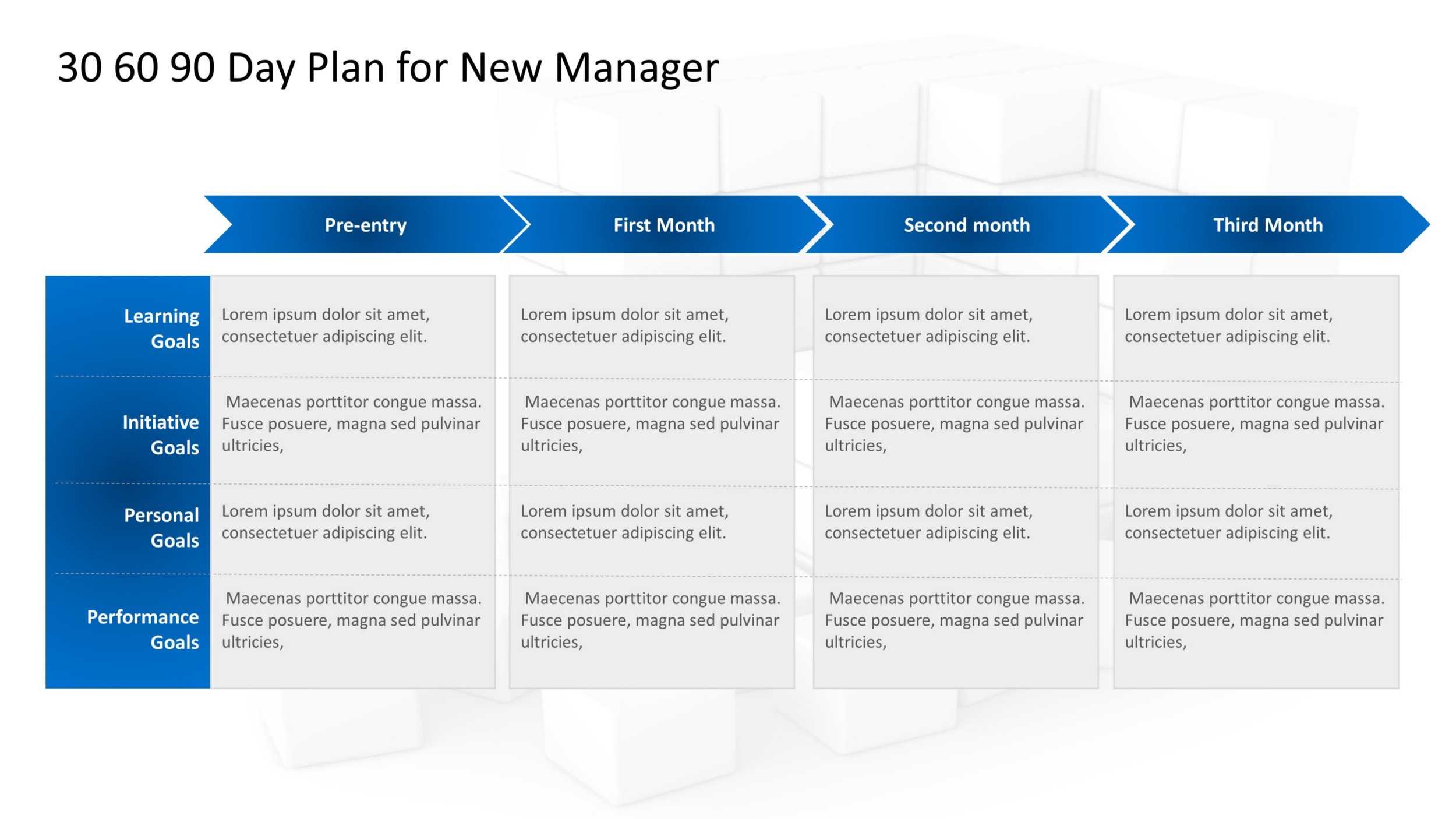 30–60–90 Day Plan Powerpoint: The North Star For A New Manager For 30 60 90 Day Plan Template Powerpoint
