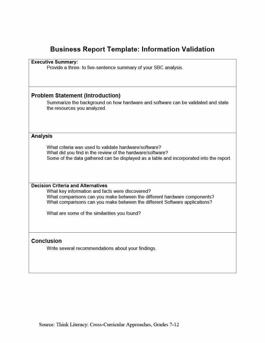 30+ Business Report Templates & Format Examples ᐅ Template Lab For Template For Information Report