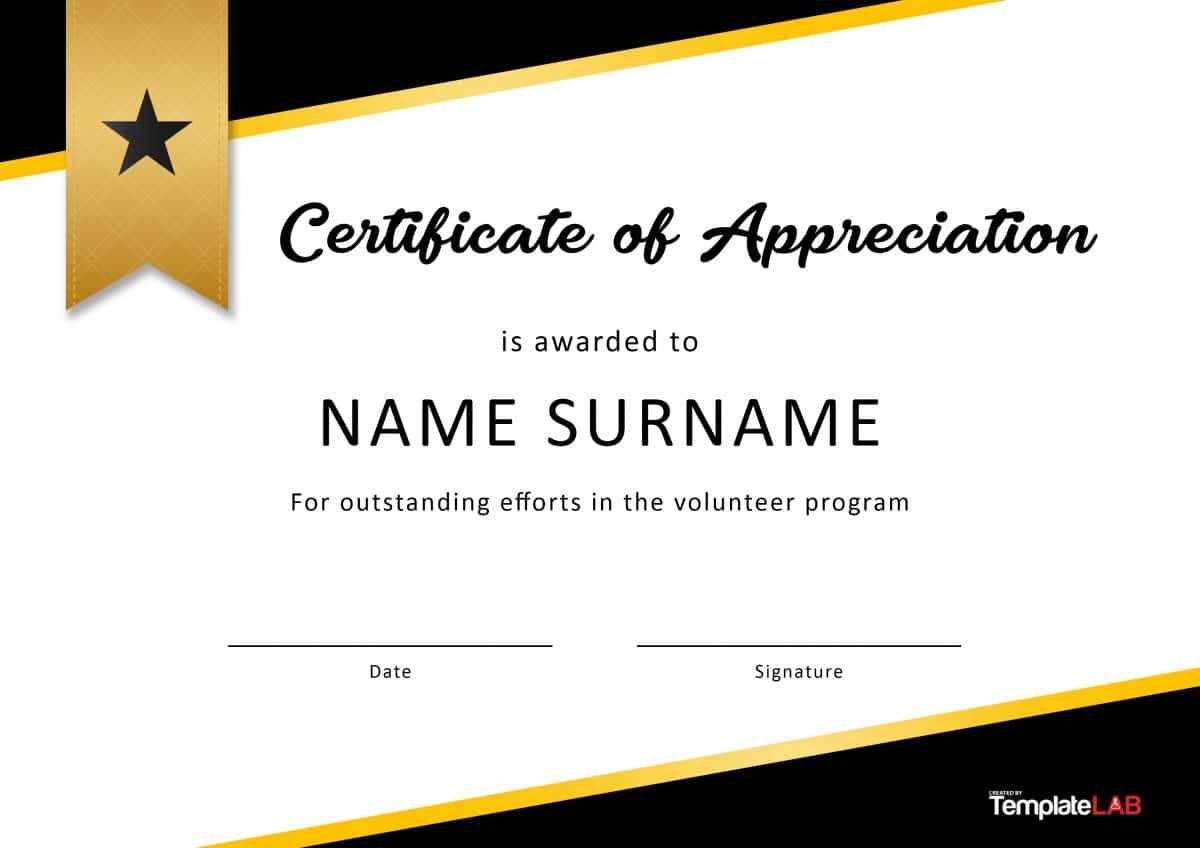 30 Free Certificate Of Appreciation Templates And Letters Regarding In Appreciation Certificate Templates