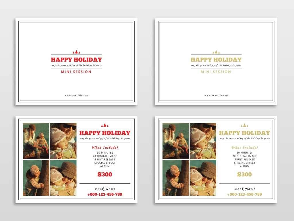 30 Holiday Card Templates For Photographers To Use This Year Pertaining To Free Photoshop Christmas Card Templates For Photographers