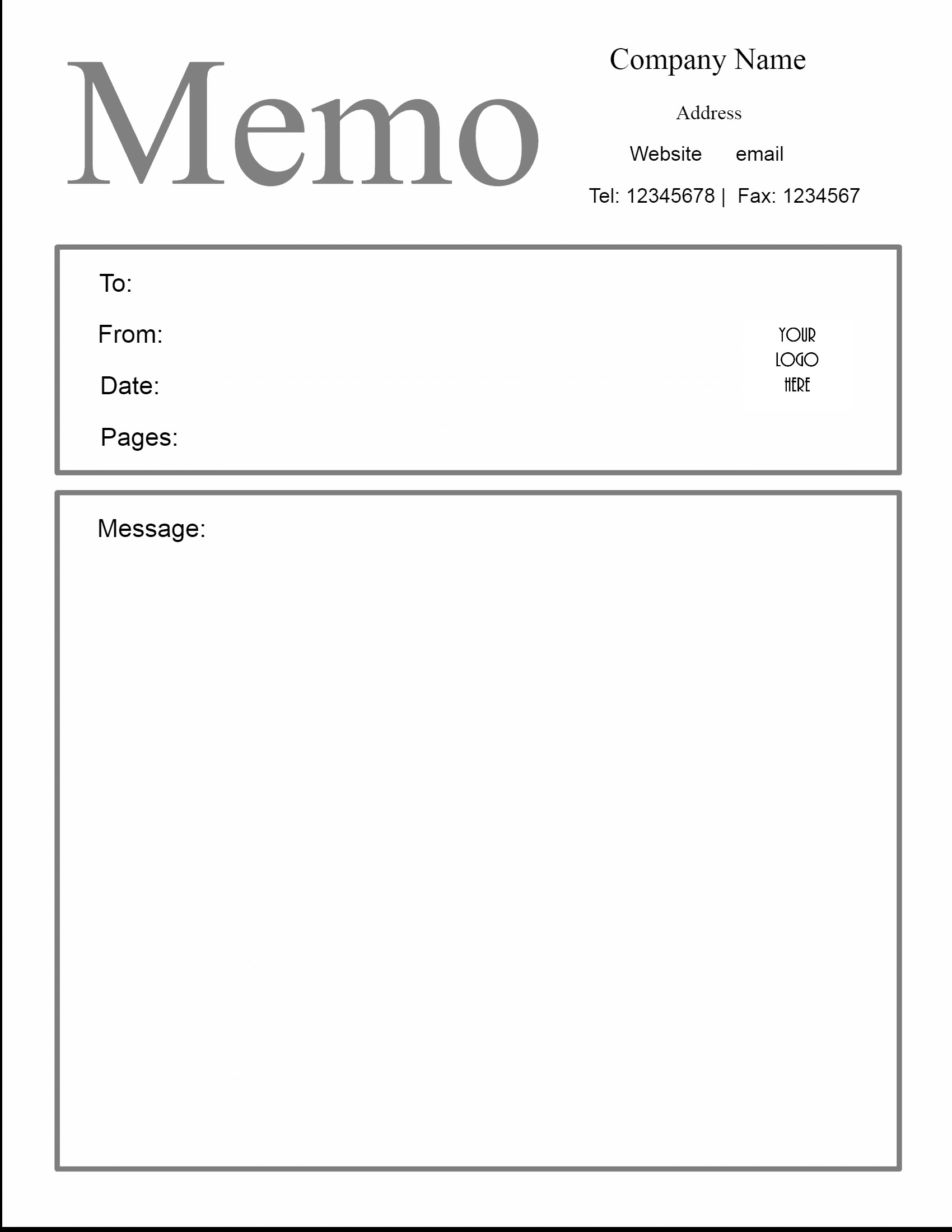 30 Ms Word Memo Template | Andaluzseattle Template Example In Memo Template Word 2010
