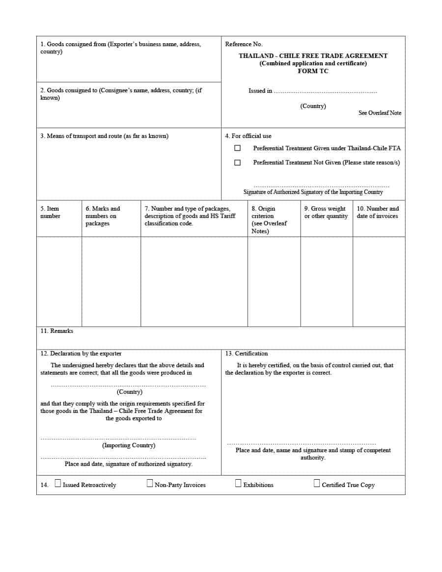 30 Printable Certificate Of Origin Templates (100% Free) ᐅ Pertaining To Certificate Of Origin Form Template