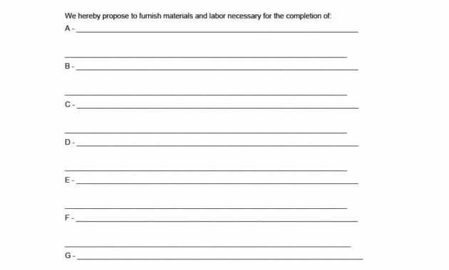 31 Construction Proposal Template &amp; Construction Bid Forms regarding Free Construction Proposal Template Word