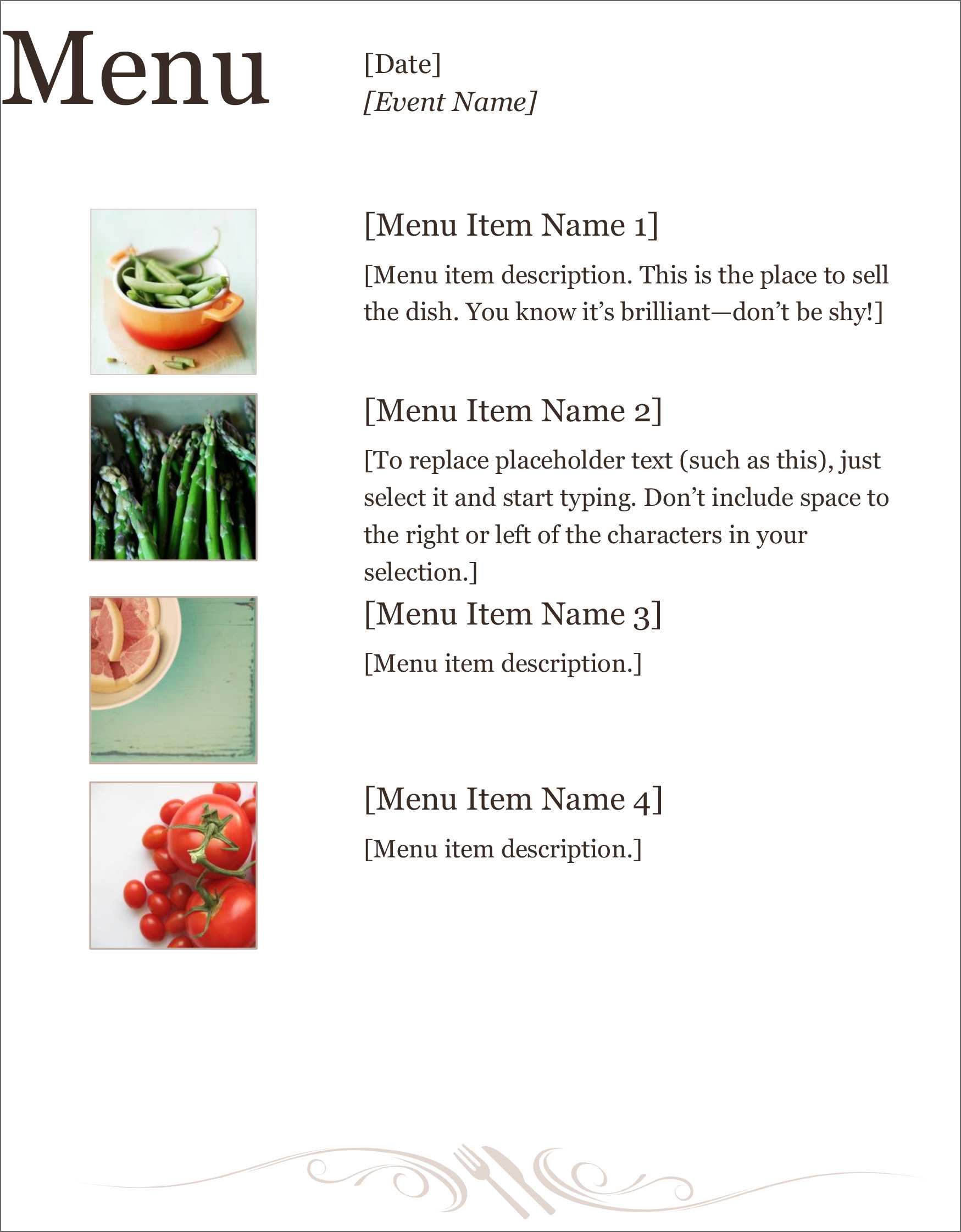 32 Free Simple Menu Templates For Restaurants, Cafes, And Inside Free Cafe Menu Templates For Word