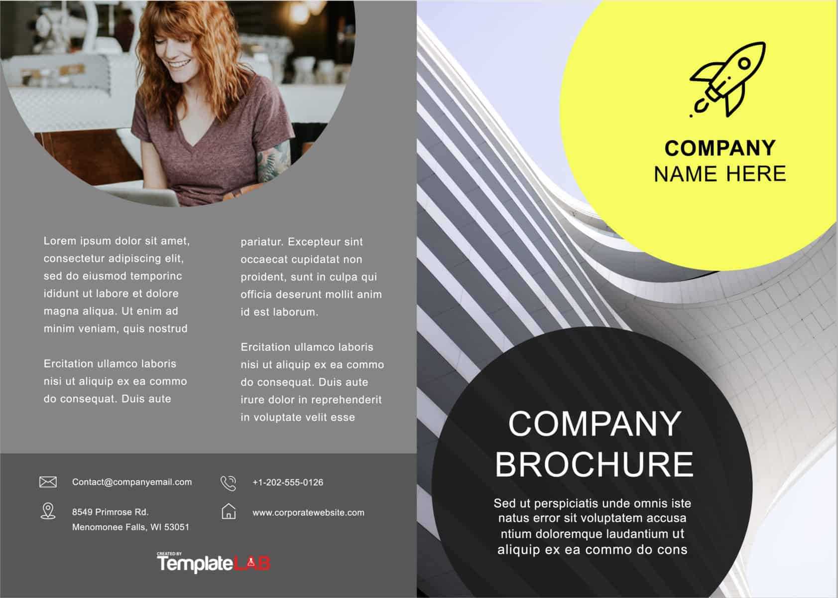 33 Free Brochure Templates (Word + Pdf) ᐅ Template Lab Intended For Free Template For Brochure Microsoft Office