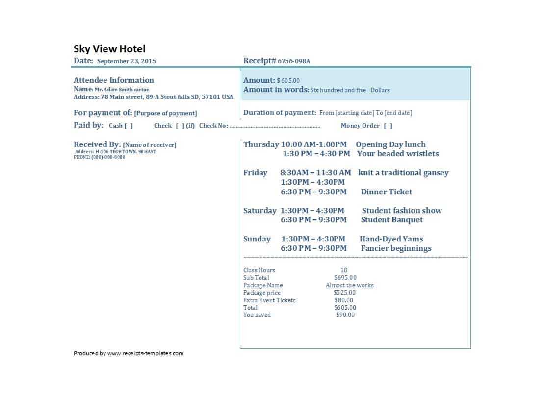 33 [Real & Fake] Hotel Receipt Templates ᐅ Template Lab In Fake Credit Card Receipt Template