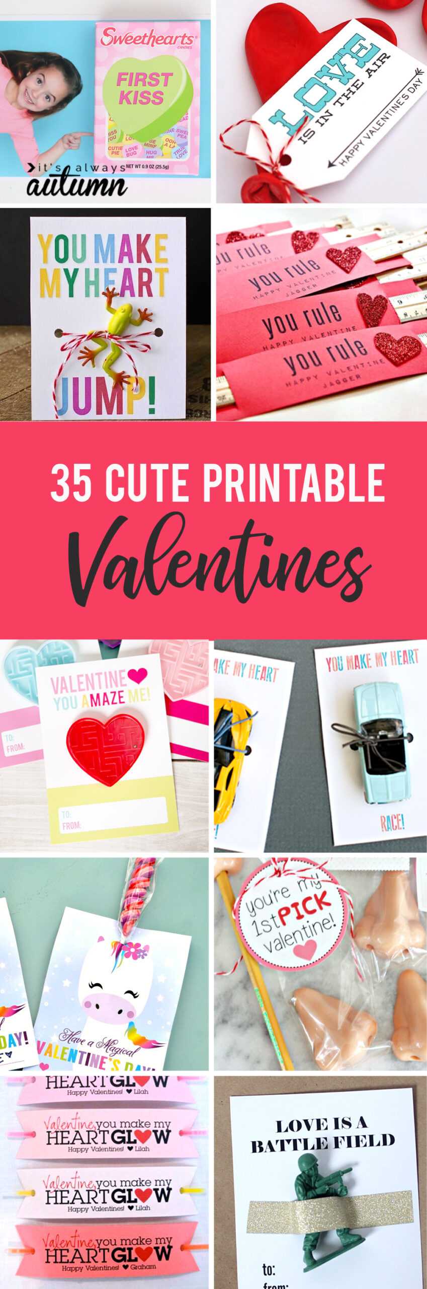 35 Adorable Diy Valentine's Cards To Print At Home For Your Regarding Valentine Card Template For Kids