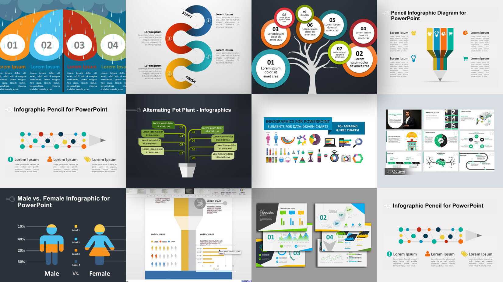 35+ Free Infographic Powerpoint Templates To Power Your Pertaining To Powerpoint Sample Templates Free Download