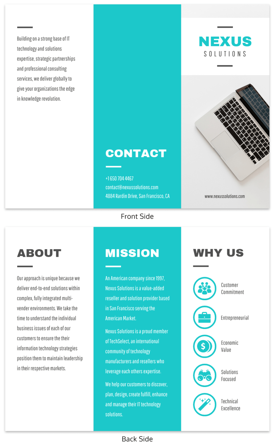 35+ Marketing Brochure Examples, Tips And Templates – Venngage For One Page Brochure Template
