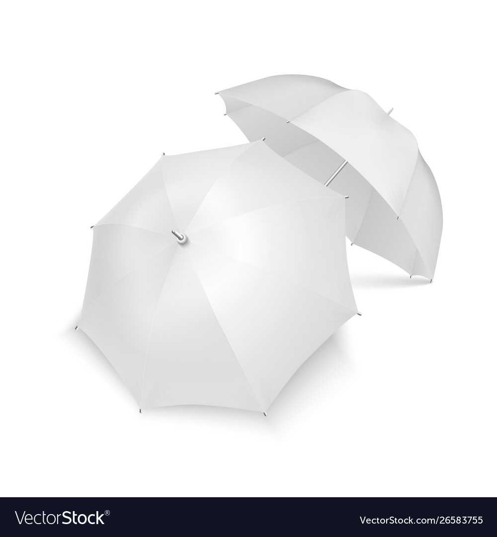 3D Realistic Render White Blank Umbrella Intended For Blank Umbrella Template