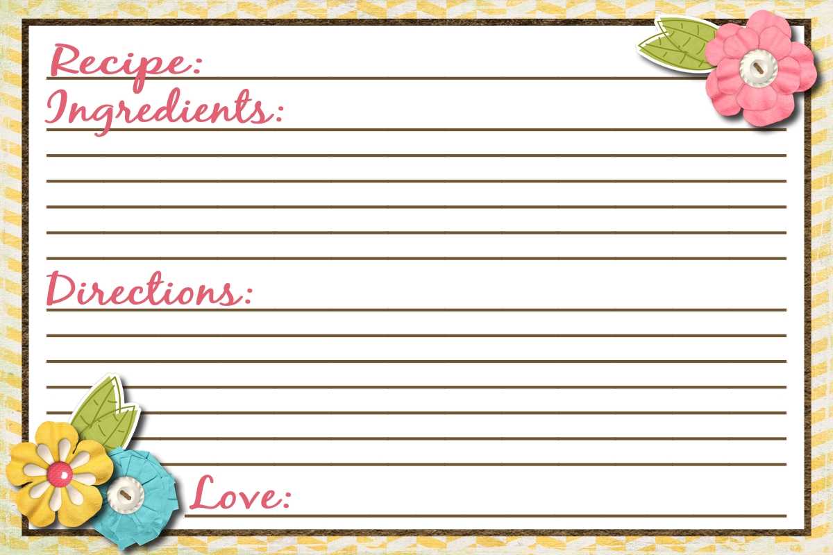 3X5 Recipe Card Template ] – Free Template For Recipe Cards Regarding 4X6 Photo Card Template Free