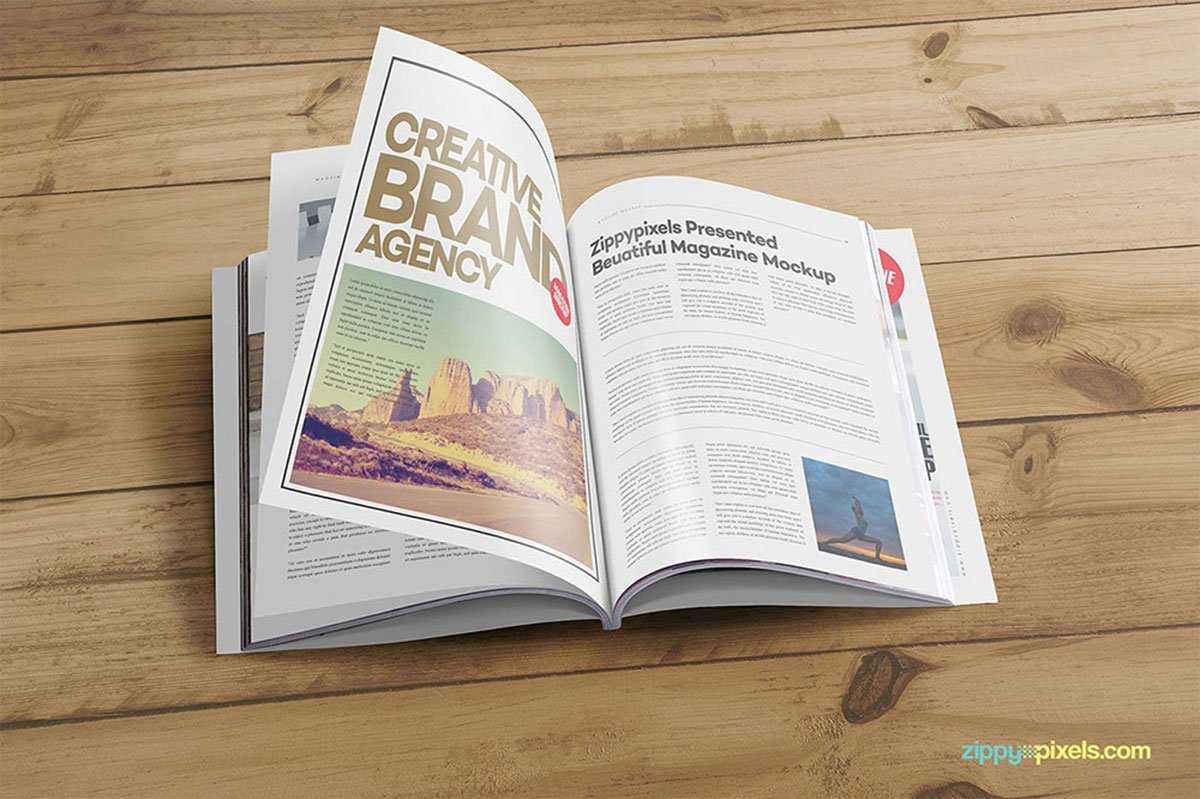40 Best Magazine Ad Mockup For Effective Magazine Regarding Magazine Ad Template Word