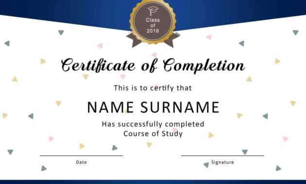 40 Fantastic Certificate Of Completion Templates [Word in Free Certificate Of Completion Template Word