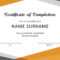 40 Fantastic Certificate Of Completion Templates [Word pertaining to Template For Training Certificate