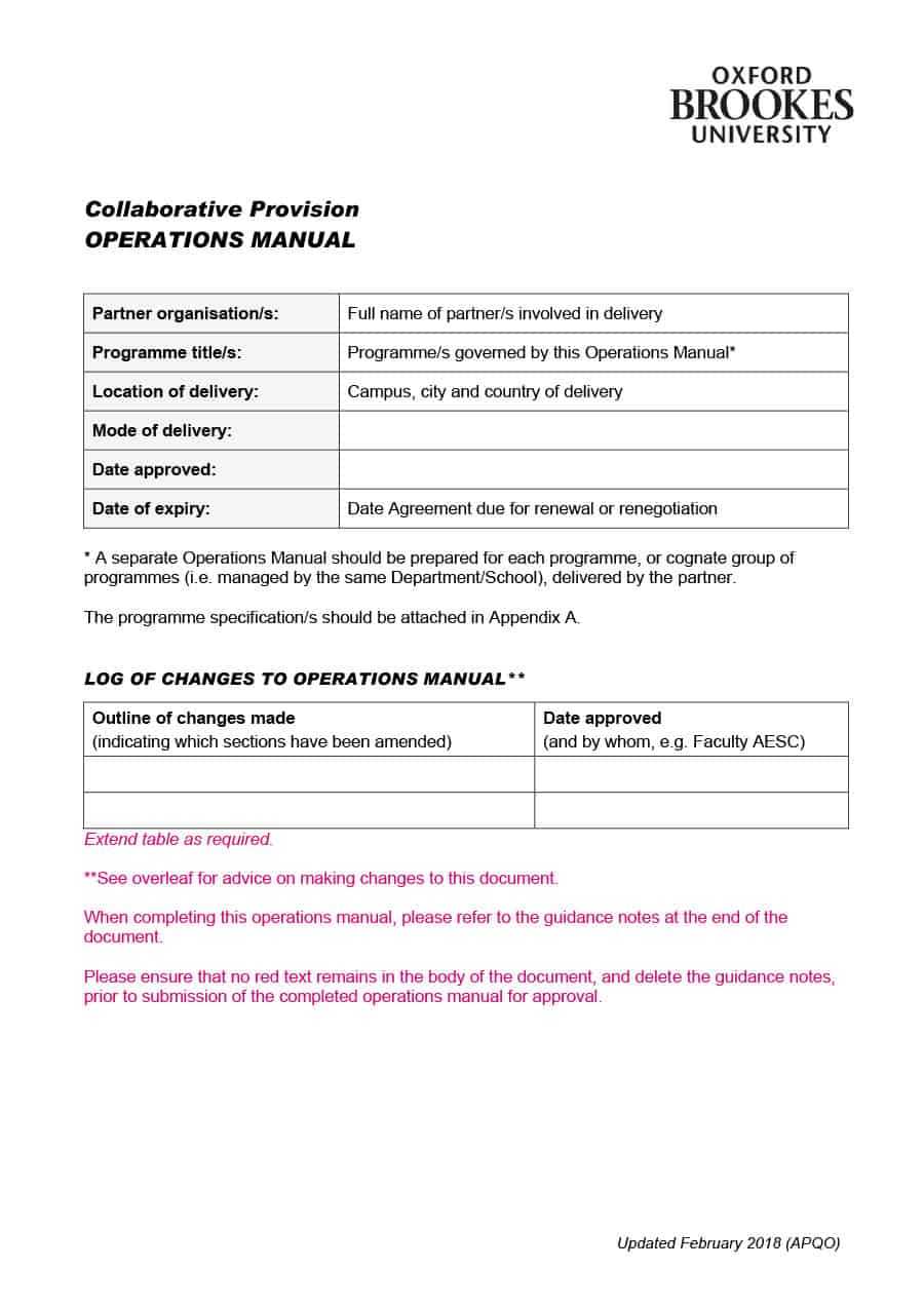 40 Free Instruction Manual Templates [Operation / User Manual] Regarding Instruction Sheet Template Word