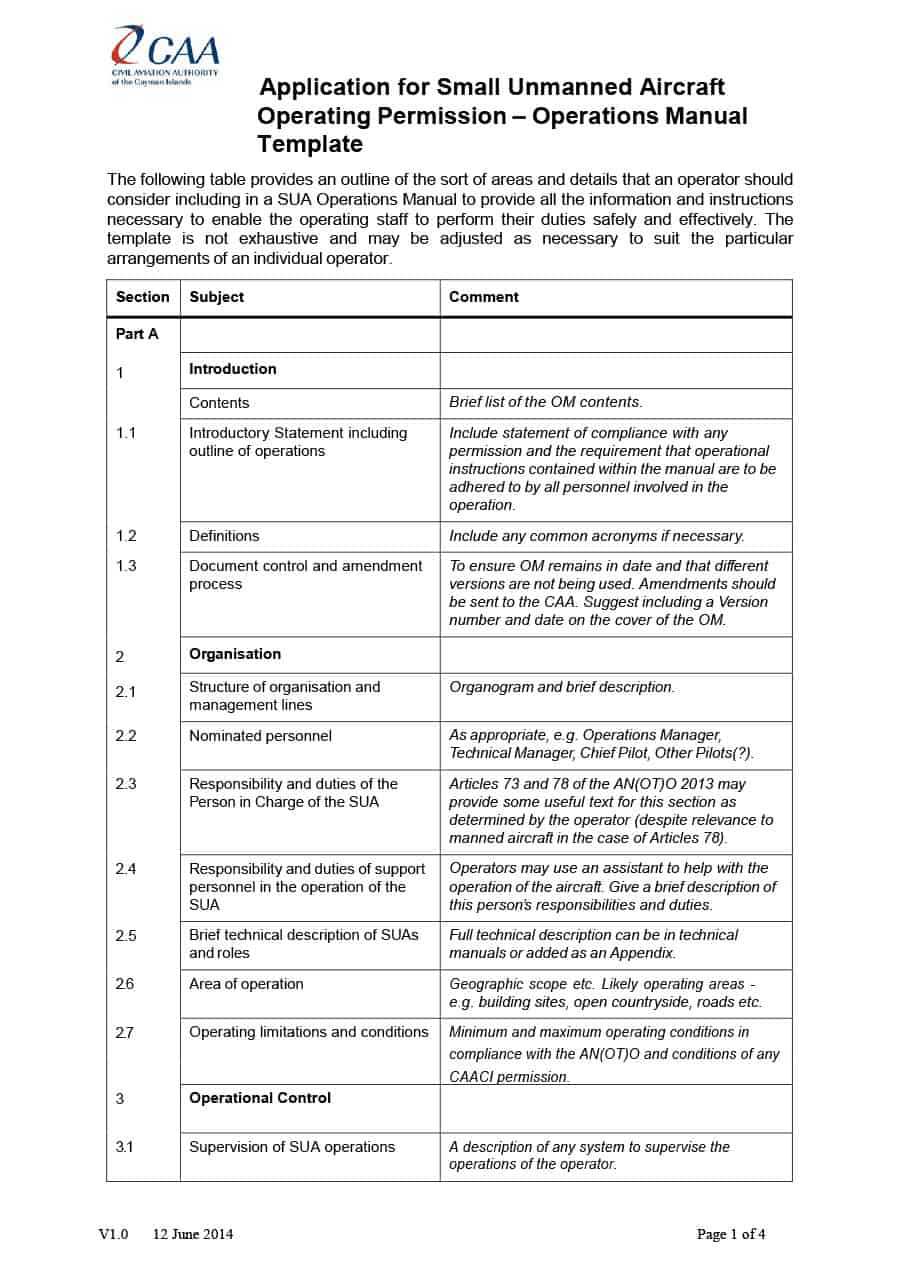 40 Free Instruction Manual Templates [Operation / User Manual] Within Instruction Sheet Template Word