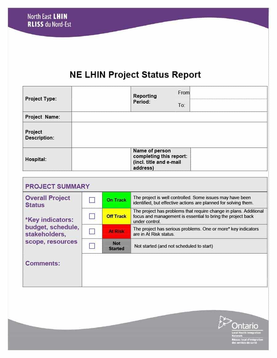 40+ Project Status Report Templates [Word, Excel, Ppt] ᐅ In It Report Template For Word