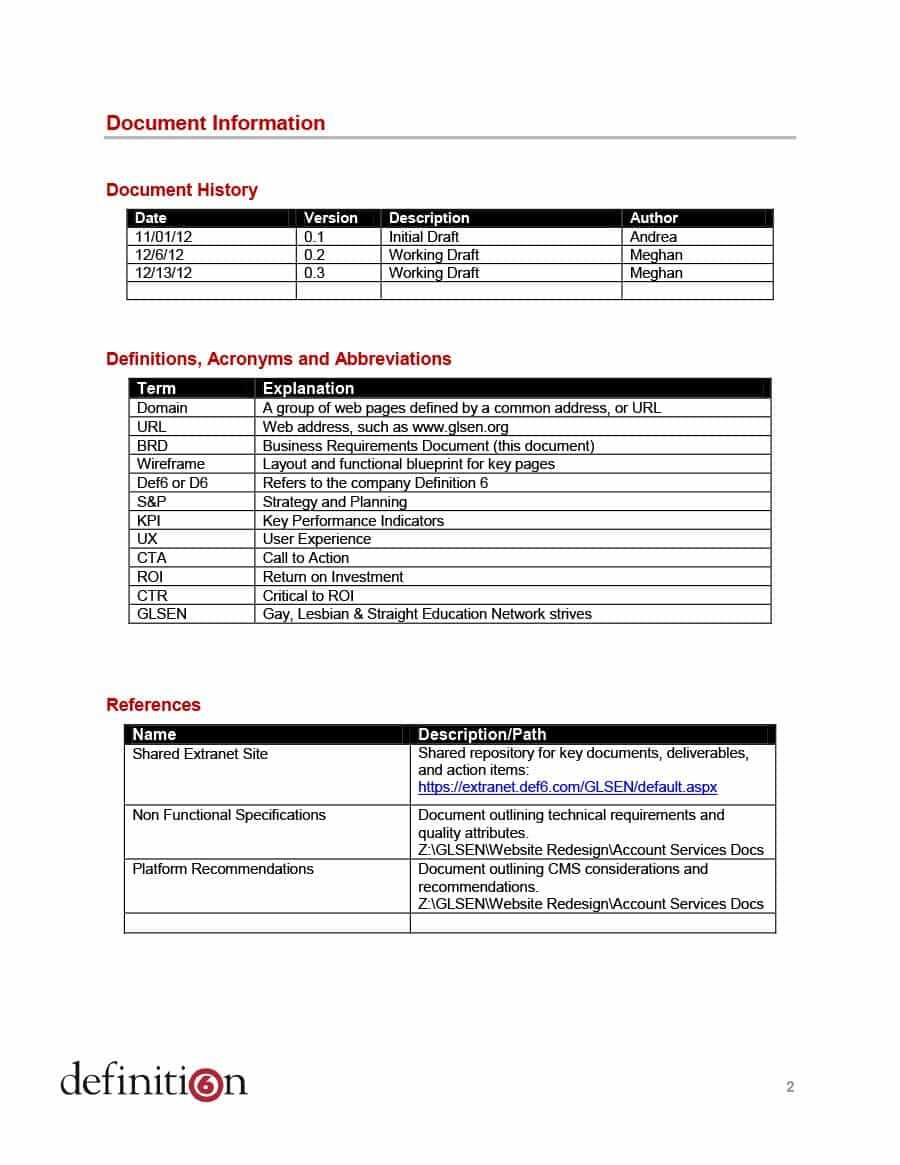 40+ Simple Business Requirements Document Templates ᐅ Throughout Report Requirements Document Template